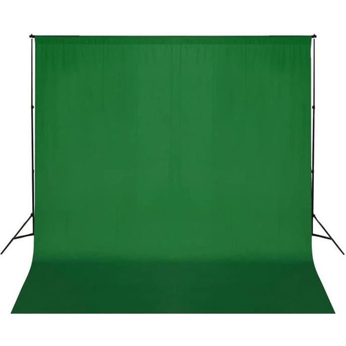 Miorkly Fond Vert,Toile de Fond 1,8 × 2,8 m avec 6 Pinces,Décors pour Studio Photo,100% Polyester Pliable Portable Green Screen Photographie Backdrop,pour Photo,Télévision,Prise de Vue Vidéo