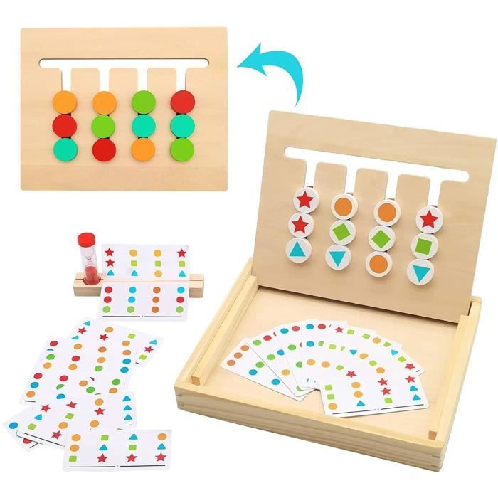Huiguli Puzzle Bois Enfants, 12 Pièces Puzzle Jeux Educatif Animaux | Montessori Puzzles Jouet, Jeux Puzzles Enfant 1 2 3 Ans, Animaux Jigsaw Puzzle pour Garçons Filles