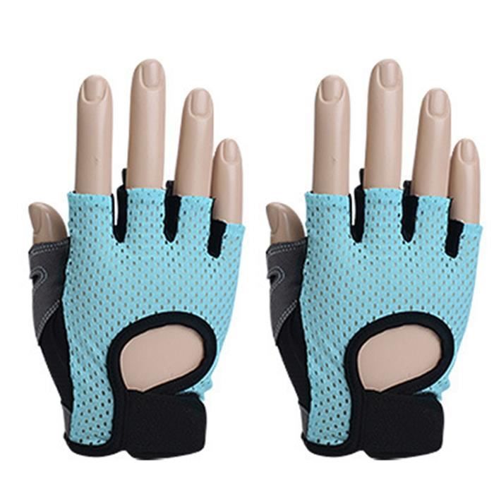 KUTOOK Gants De Fitness Unisexe - Respirants, Légers, Avec Coussinet Anti-choc XRD Et Silicone Antidérapant