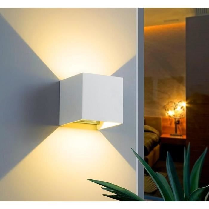 Applique Murale Intérieur, Lumière Moderne Simple, Chambre, Salon, les  Lampes de Nuit (Blanc chaud, 1pcs) - Cdiscount Maison