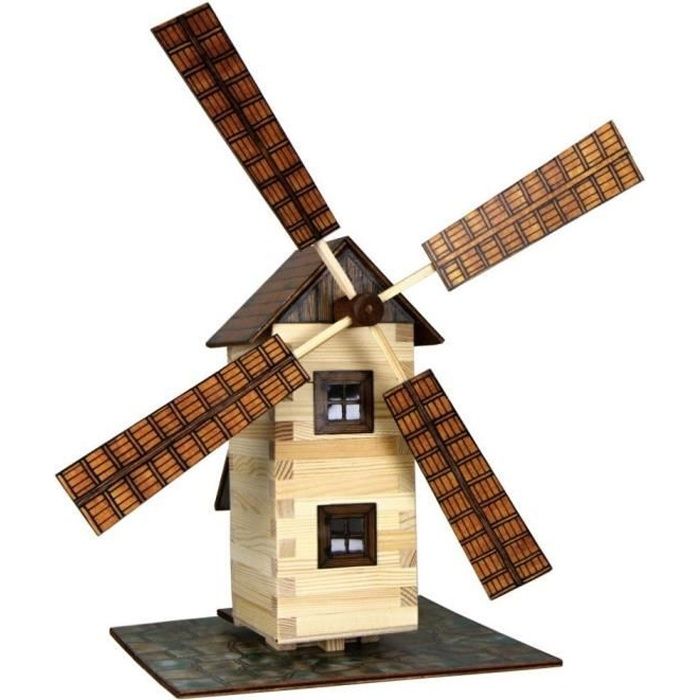 Walachia Moulin A Vent Bois Kit De Construction Maquette Echelle 1 Lgb 1 32 Cdiscount Jeux Jouets