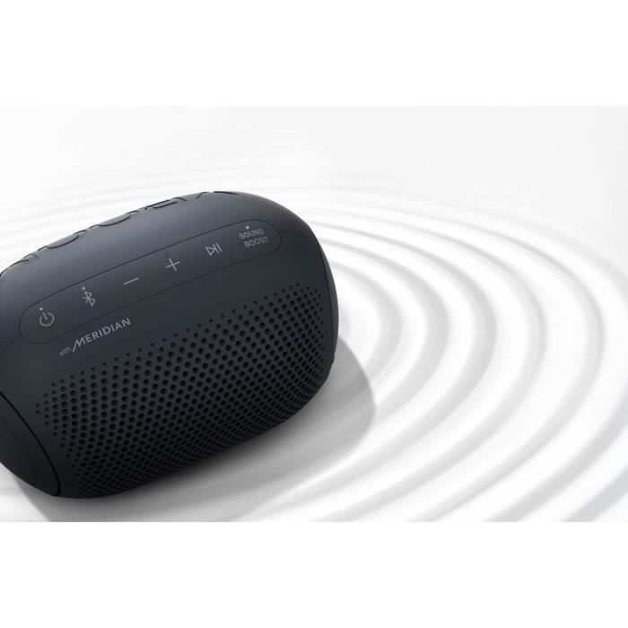 Enceinte bluetooth portable LG XBOOM Go PL2 - Sound Boost - 10hrs dautonomie - IPx5 - Bleu/Noir