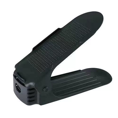 Yashong - Emplacements Pour Chaussures, 20 étagères à Chaussures Empilables à Double Couche, 50 % D'économie D'espace, Noir