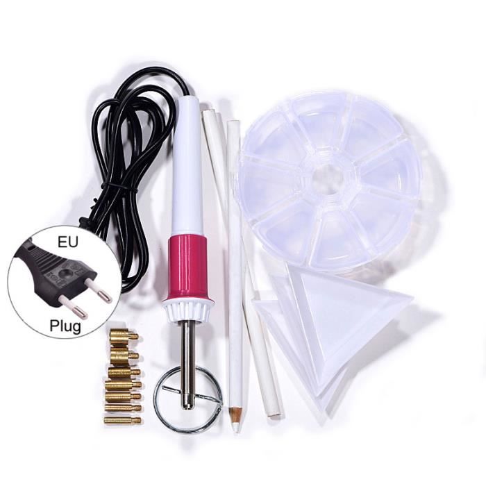 Applicateur Hotfix Baguette Strass Kit Couture Bricolage Vêtement