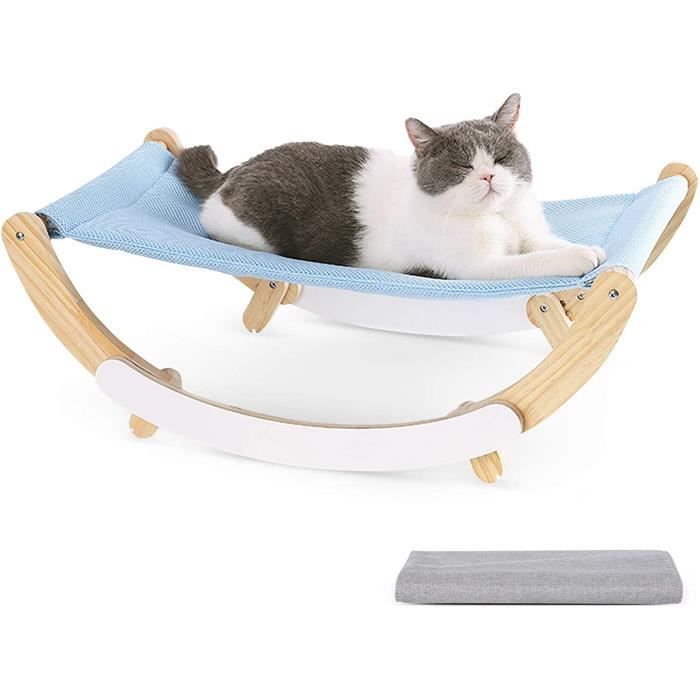 Meilleurs prix pour Hamac pour chat - MARSEE - 2 en 1 - Lit suspendu en bois - 59x37x20cm - Intérieur/extérieur