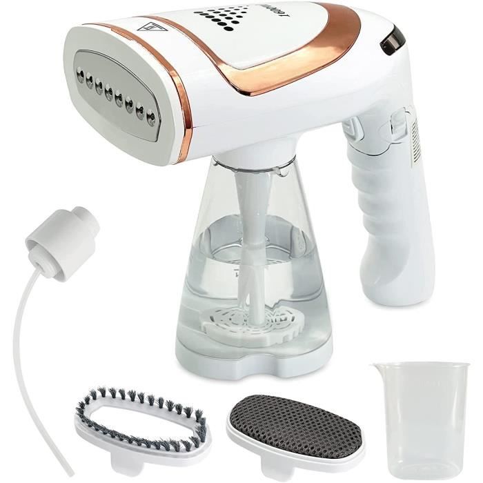 Défroisseur Vapeur Portable 1600W – Réservoir 400 Ml, 2 Modes, Câble 2 M, Blanc