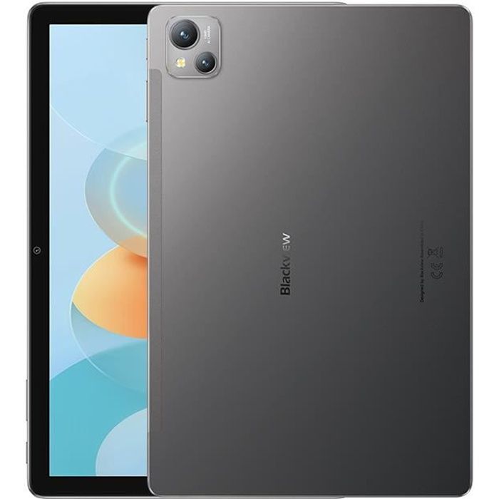 Tablette Tactile – BLACKVIEW Tab 13 – 10.1 – 6Go + 128Go – 7280mAh – Sans Limite Stockage – Android 12 – SIMO Internet – Gris