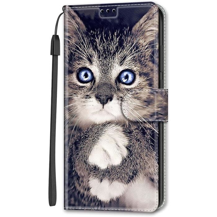 HAOYE Leather Folio Cover for Blackview A52 Cover, PU + TPU
