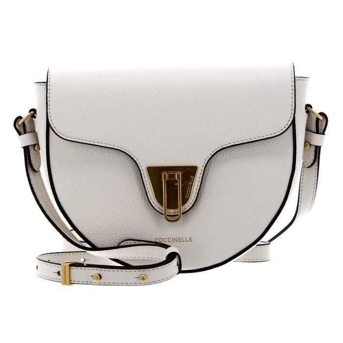 Sac Bandoulière Coccinelle Beat Elephant - Cuir De Vache Marron Bark - Neuf Avec étiquettes