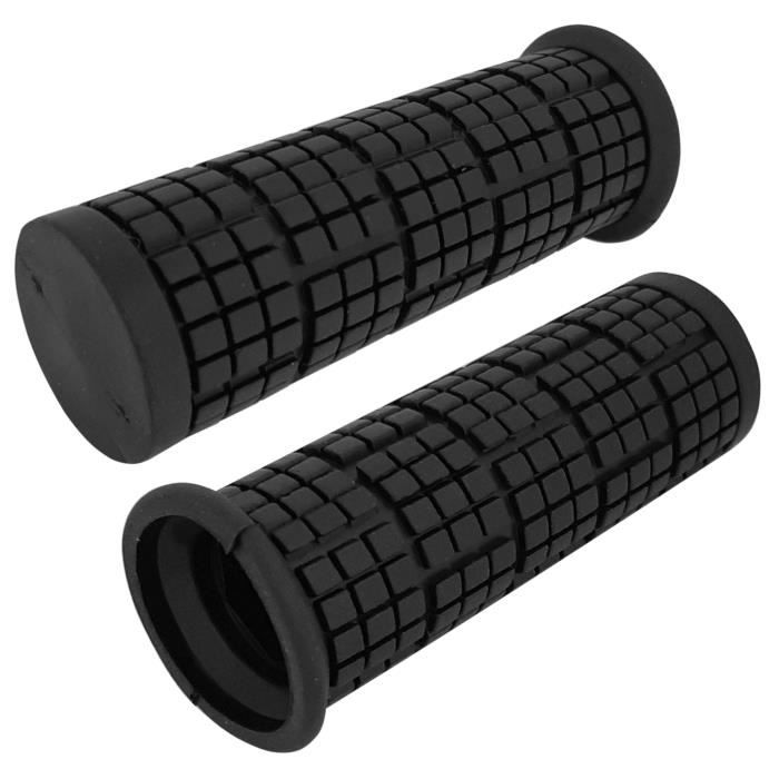 Poignée vélo confort 22mm tournante antidérapante CYCLINGCOLORS Noir pour VTT, ville, BMX enfant et adulte