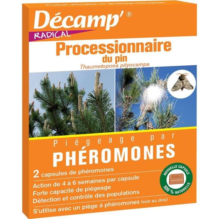 Phéromone contre la chenille processionnaire du pin (Boite de 2 capsules)