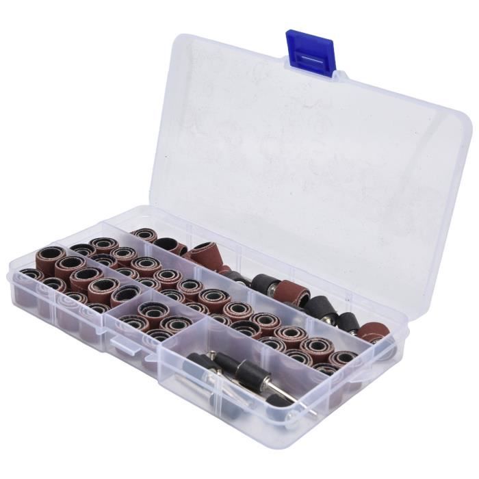 Lot De 100 Manchons/tambours De Ponçage 1/4 De Pouce - Grain 240 - Pour Outil Rotatif - Neuf