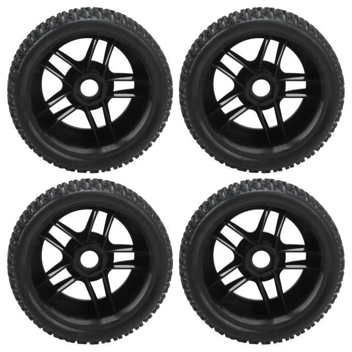 Roues En Métal à Verrouillage Pour Voiture RC Crawler – Pneus En Caoutchouc Rouges, Durables Et Grip !
