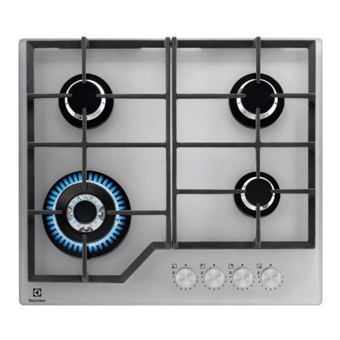 ELECTROLUX Table de cuisson gaz 4 foyers verre trempé KGG64362S - vue 7