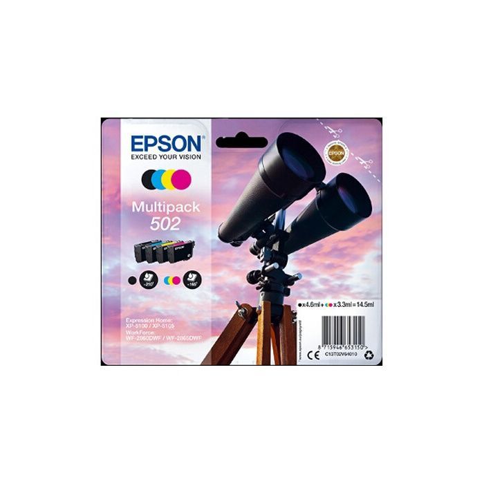 EPSON Multipack 502 Jumelles Cyan Jaune C13T02V64020 - vue 7