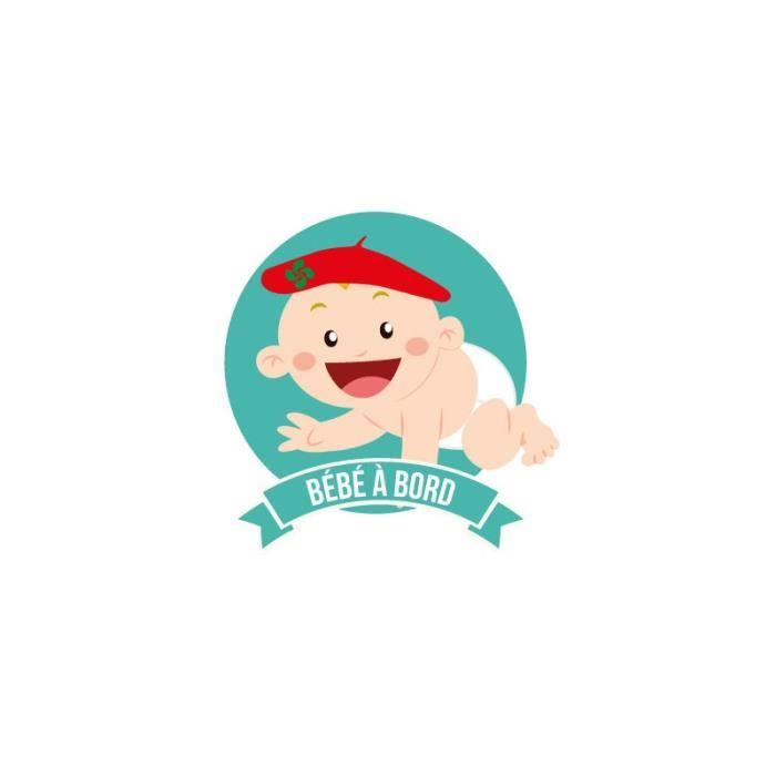 Autocollant Bebe A Bord Garcon Baby Boy Basque Stickers Adhesif Logo 4 Taille 4 Cm Cdiscount Auto