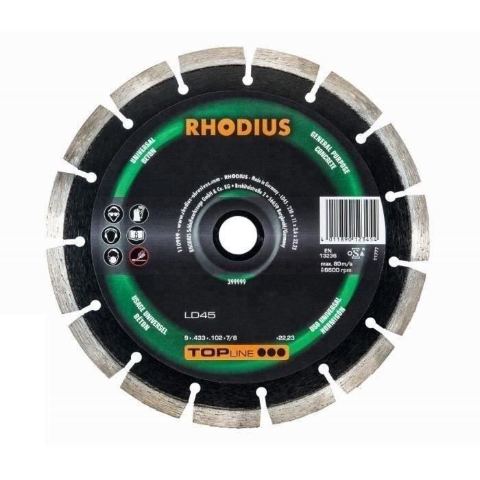 Disque diamant segmenté TOPLINE Ø350mm, segments (longueur x épaisseur) 11 x 3,0mm, alésage 25,4mm