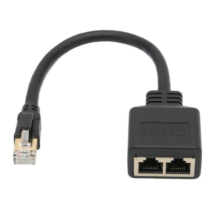 Câble adaptateur Ethernet RJ45 Câble Répartiteur Ethernet RJ45, Câble ...