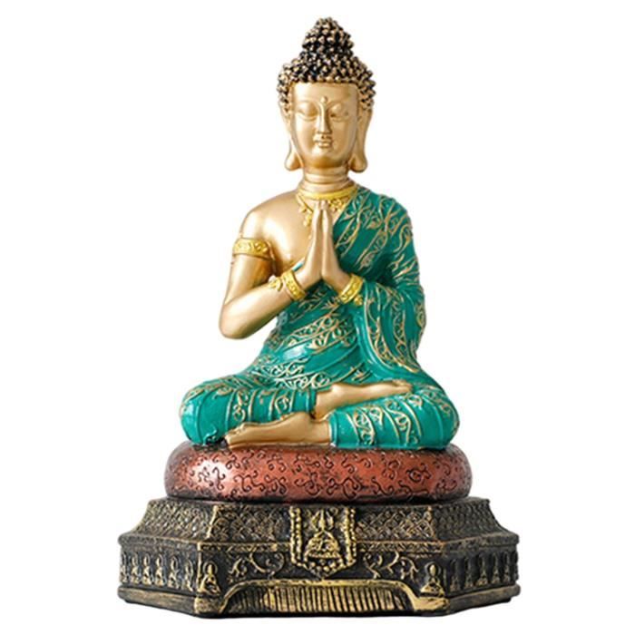 Statue de bouddha, Figurine décorative de bouddha méditant pour bureau