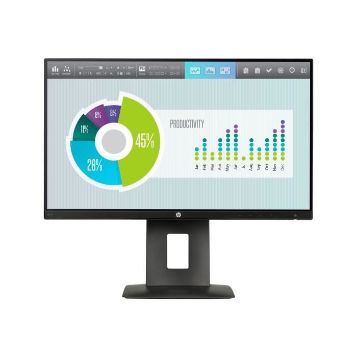 HP Z22n Écran LED 21.5 (21.5 visualisable) 1920 x 1080 Full HD (1080p) IPS 250 cd-m² 1000:1 7 ms HDMI VGA DisplayPort noir