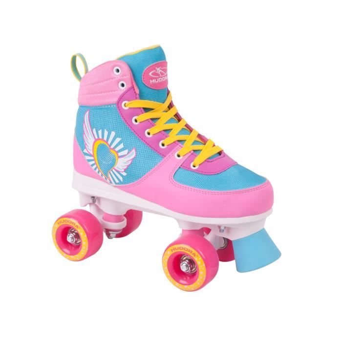 Patin à roulettes pour fille - HUDORA Wonders - taille 35/36 - chaussure en  cuir synthétique souple