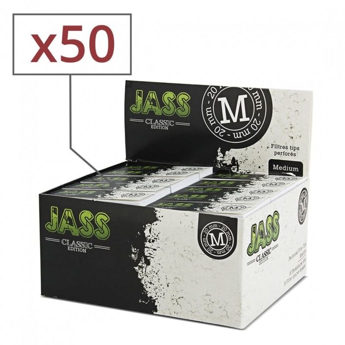 Filtres à Rouler JASS Soft Classic - Taille L 22 Mm, 50 Carnets De 50 Filtres, Papier 140 G/m²