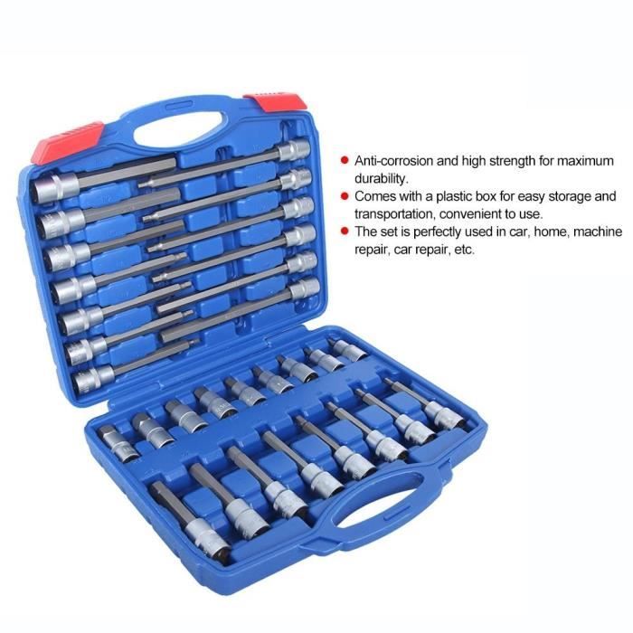 Kit Outils Moto - Jeu Clés Douilles Prise Bougie Allumage Avec Sac Rangement - Scooter Quad