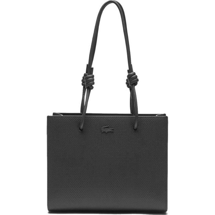 Sac porté épaule Lacoste ref_50226 000 26*21*12.5 Noir - Achat / Vente Sac  porté épaule Lacoste - Cdiscount