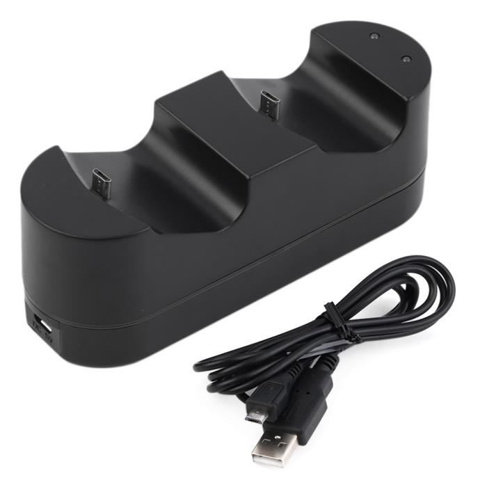 Double Chargeur noir pour Sony PS4 Cdiscount Informatique