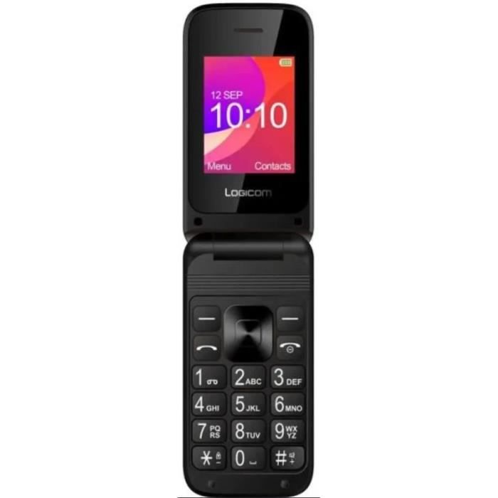 Téléphone portable LOGICOM FLEEP 190 Noir 2G - 32 Mo - Dual SIM - Cdiscount  Téléphonie
