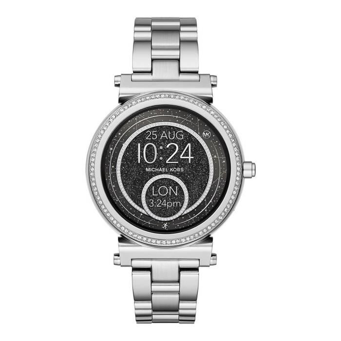 Montre Connectée Femme Michael Kors Access Sofie MKT5024 Argent ➤