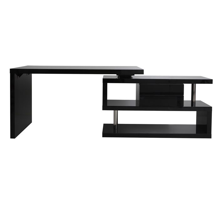 Miliboo Bureau Design Modulable Avec Rangement 2 Tiroirs Amovible Noir Laque Max Achat Vente Bureau Miliboo Bureau Modulable Max Soldes Sur Cdiscount Des Le 20 Janvier Cdiscount