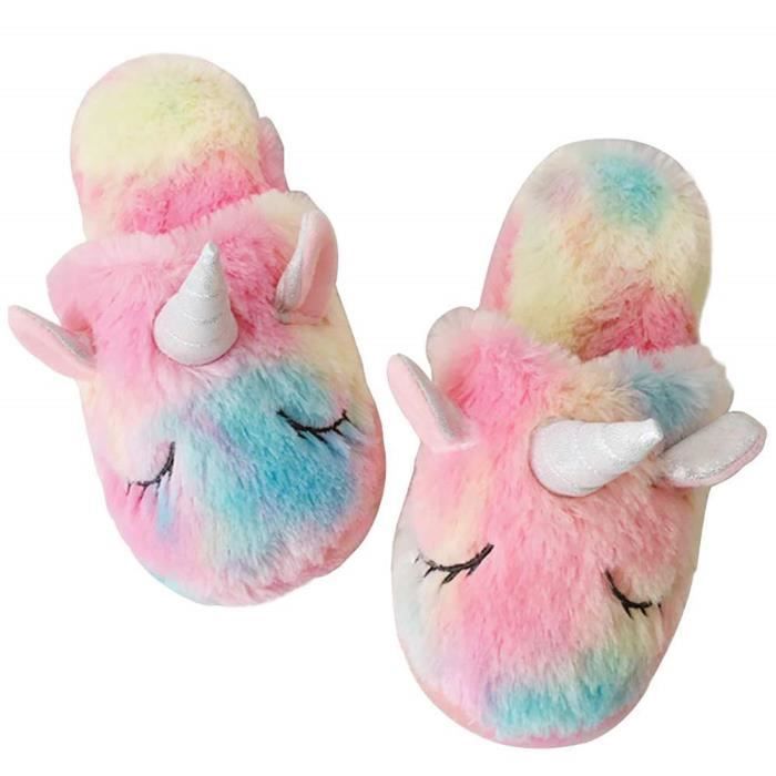Chausson Pantoufle Unicorn Pantoufles Femme Charentaises Homme Enfants Babouche Slippers 2018 Rose Achat Vente Chausson Pantoufle Cdiscount