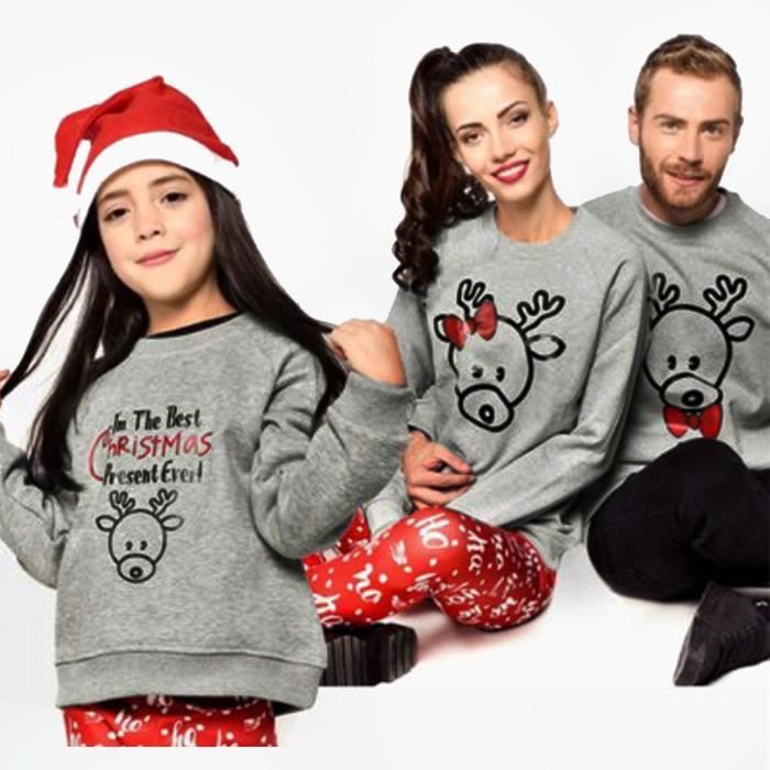 Pull noel en famille Outlet