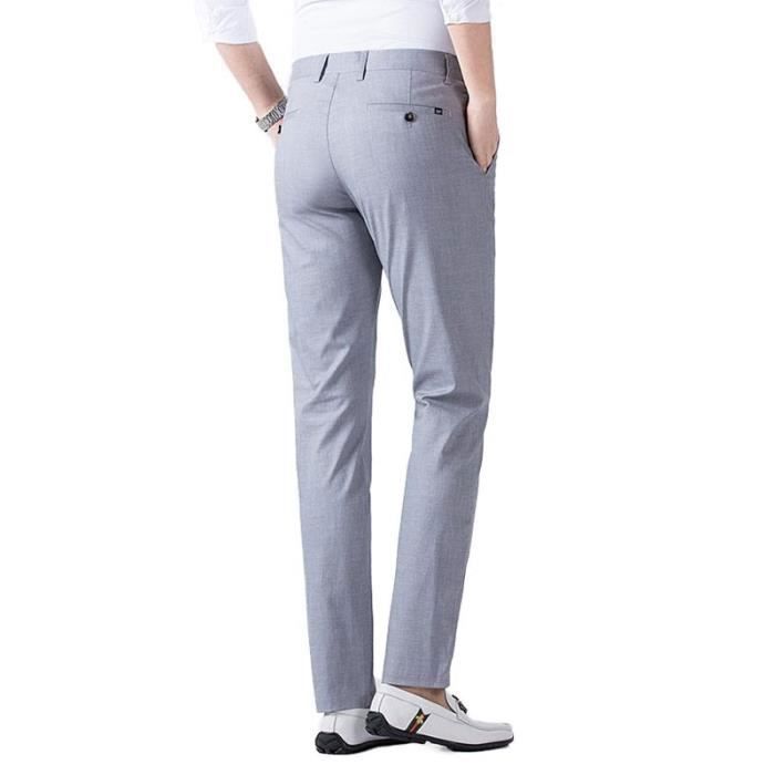Pantalon lin homme coupe droite sales