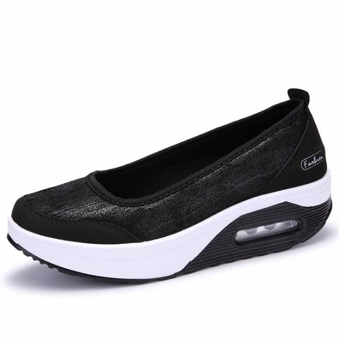 Mocassins Femme Cuir Plat Confortables - Chaussures Décontractées Talon Bas