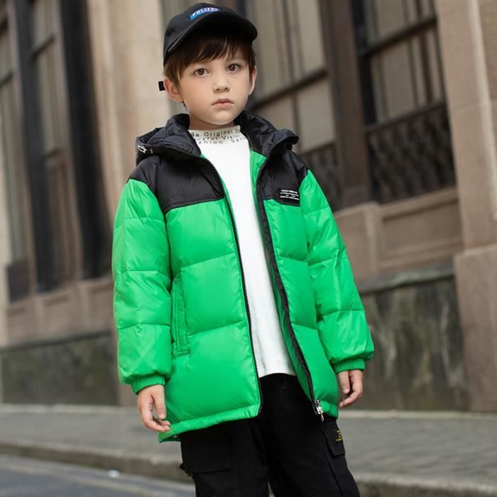 Doudoune Enfant Garçon Bricolore Casual Epaisse Chaude Hiver A Capuche de 5  à 14 ans Mi-longue Rouge - Cdiscount Prêt-à-Porter