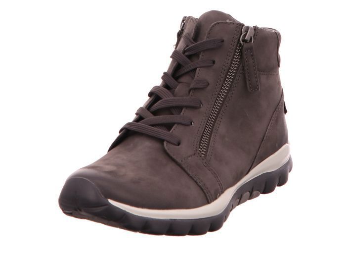Gabor Basket de marche - Gabor - Rollingsoft Sensitive 96.868.39 - Daim-Nubuck - Gris - Lacets