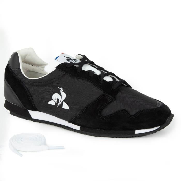 Le Coq Sportif Baskets - COQ SPORTIF - Race - Noir - Tige en mesh - Fait en France - Homme 37