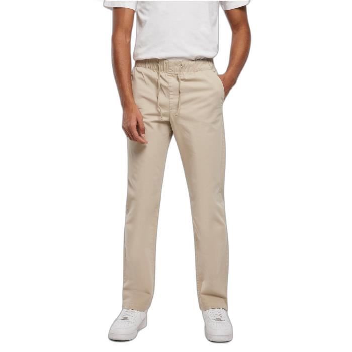 Pantalon fendu beige sale