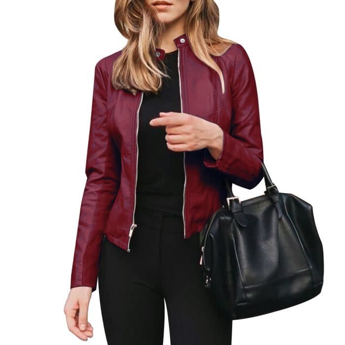 Manteau Trench En Cuir D'agneau Felicia Noir - Veste Décontractée Femme, Neuf Avec étiquettes