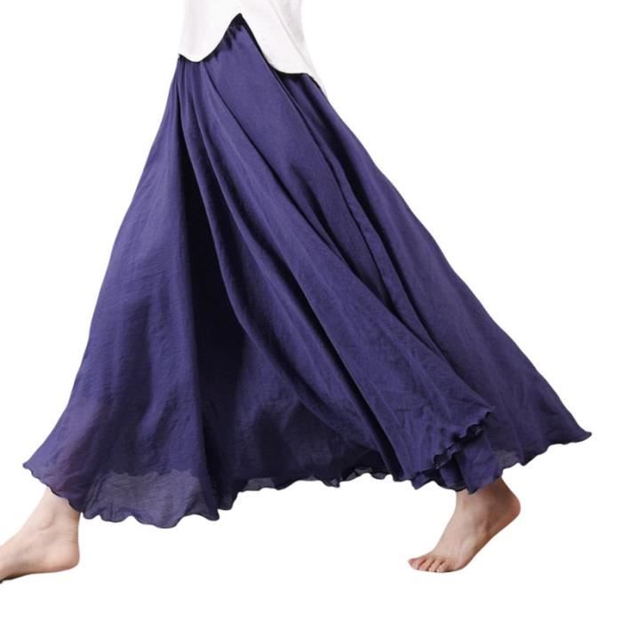 Ensemble jupe et haut femme bohème chic coton fluide blanc à pois été