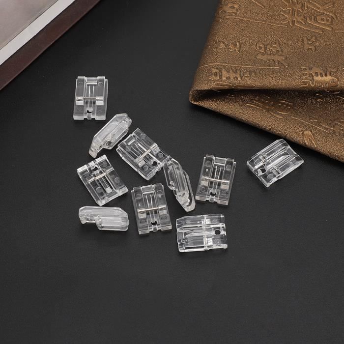Set 5 Pieds-de-Biche Pour Fermeture Éclair - Compatible Brother, Singer, Janome - Pied Invisible Et Standard