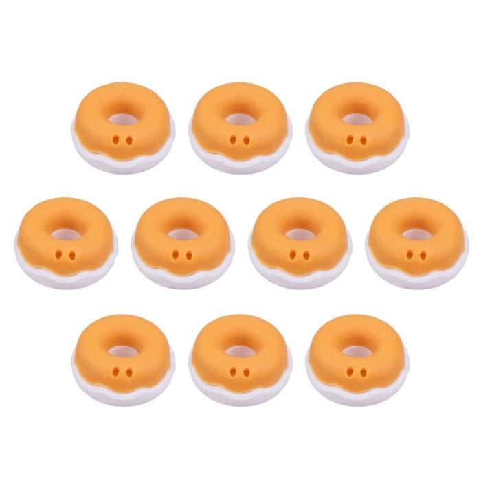 10 pièces Enrouleur De Câble Donut Cordon Organisateur D'écouteurs pour