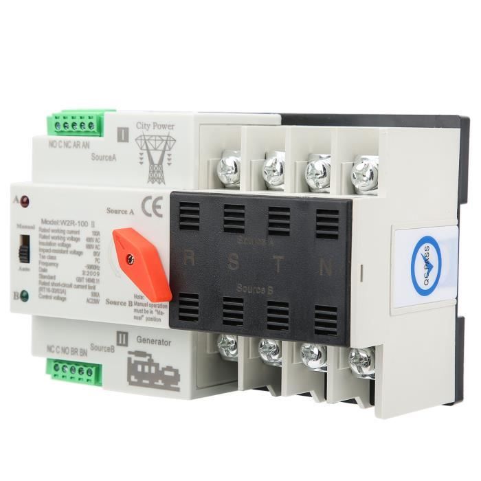 Commutateur De Transfert Automatique à Double Alimentation Controleur 2 Voies Ininterrompu Zgq5 1002p 220v 92900931 Commutateur De Transfert Automatique à Double Alimentation Controleur 2 Voies Ininterrompu Zgq5 1002p 220v 92900931
