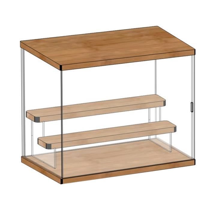 Vitrine En Acrylique Transparente 35x25x25cm - Boîte De Rangement Cube Pour Figurines Et Bijoux ZIUBMVDYC