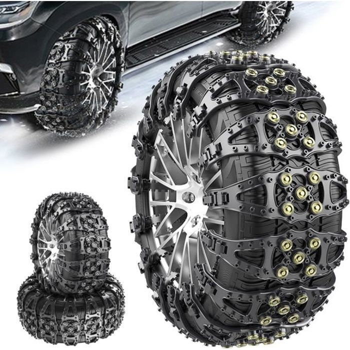 8pcs CHAINE NEIGE, 165 à 275 mm chaînes à pneus d