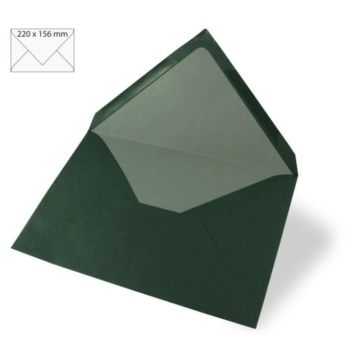 Enveloppe papier couleur A5 / C5 Vert