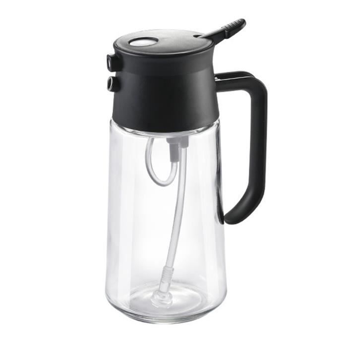 Bouteille Distributeur D'Huile En Inox 700ml - Bec Anti-Goutte Et Poignée - Lanhope