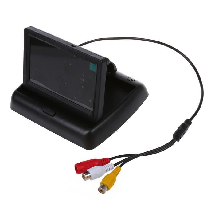 2.4GHz R/écepteur /Émetteur Sans Fil DC 12V En ABS Noir 7 Pouces TFT LCD Moniteur /à Deux Voies Auto Wayfeng WF/® Cam/éra De Recul Voiture /Étanche 7 Leds HD Vision Nocturne 420TVL 120/°